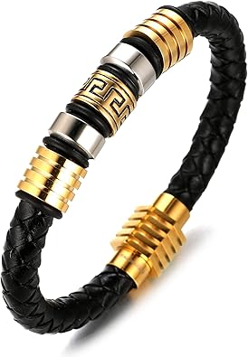 Kinder Armband Aus Echtleder - Handgefertigt Mit Magnetverschluss 18-19,5cm