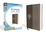 NIV, Bible for Kids, Leathersoft, Gray, Red