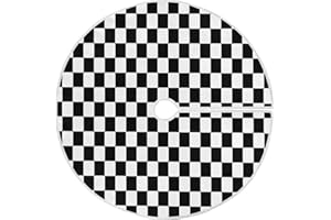 ATTX Racecar Christmas Tree Skirt Home Decoration Large Round Tree Skirt 35.4 Inches