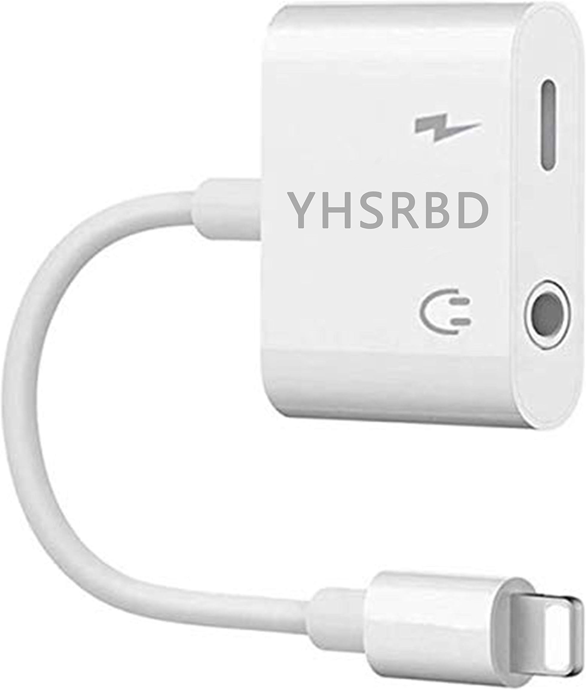 Cabato for iPhone Headphone and Charge Adapter, Dongle for iPhone 7/ 7plus/ 8/ 8Plus/ X/ 10/ XS/XS MAX/XR, Earphone Adapter Splitter, 2 in 1 Audio Connector Converter