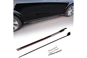 Bomely Side Skirts Compatible with 2020 2021 2022 2023 Tesla Model Y Side Skirts Styling Sports Body Kits for Tesla Model Y Accessories (Glossy Black)