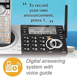 AT&T CL83507 DECT 6.0 5-Handset Cordless Phone for
