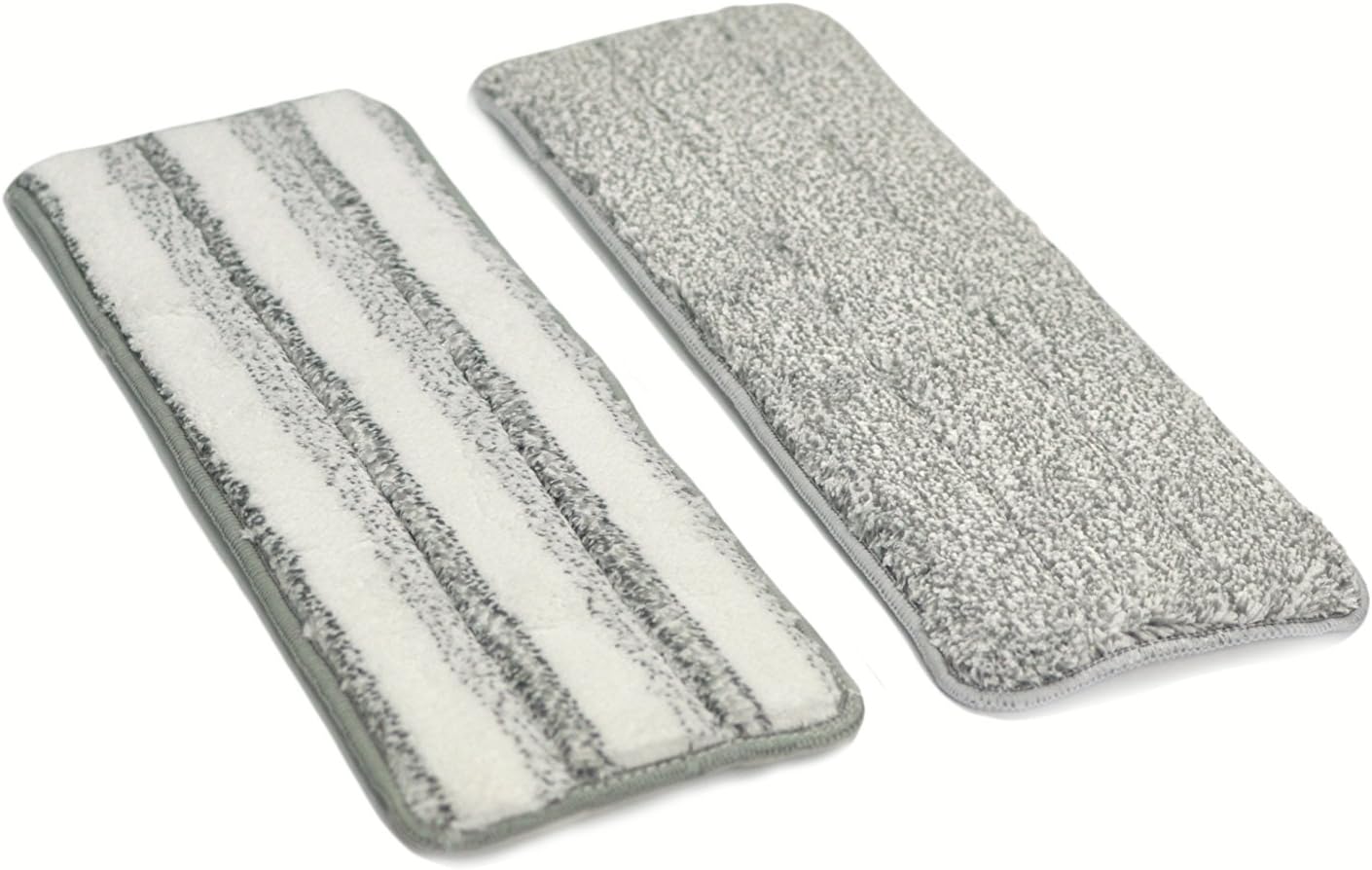 Flat Mop Pads Compatible with Topmop Flat Mop System - 2pcs - 1 Gray/1White