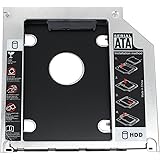 Proster Hard Drive Caddy Tray 2nd HDD SSD Kit Compatible with 2.5" 9.5mm SATA HDD SSD 2nd HDD Adapter for Apple MacBook Pro Unibody 13 15 17 SuperDrive DVD Drive