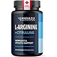 L-Arginine & L-Citrulline Supplement | Stamina, Endurance, Workout & Performance Support for Men | 590 mg L Arginine + L Citr