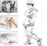 Xiaomoyu 15 Pcs Blending Stumps Tortillions Set for Drawing Sketching view 5