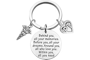 FEELMEM PT Physical Therapy Keychain Physical Therapist Gift Graduation Gift
