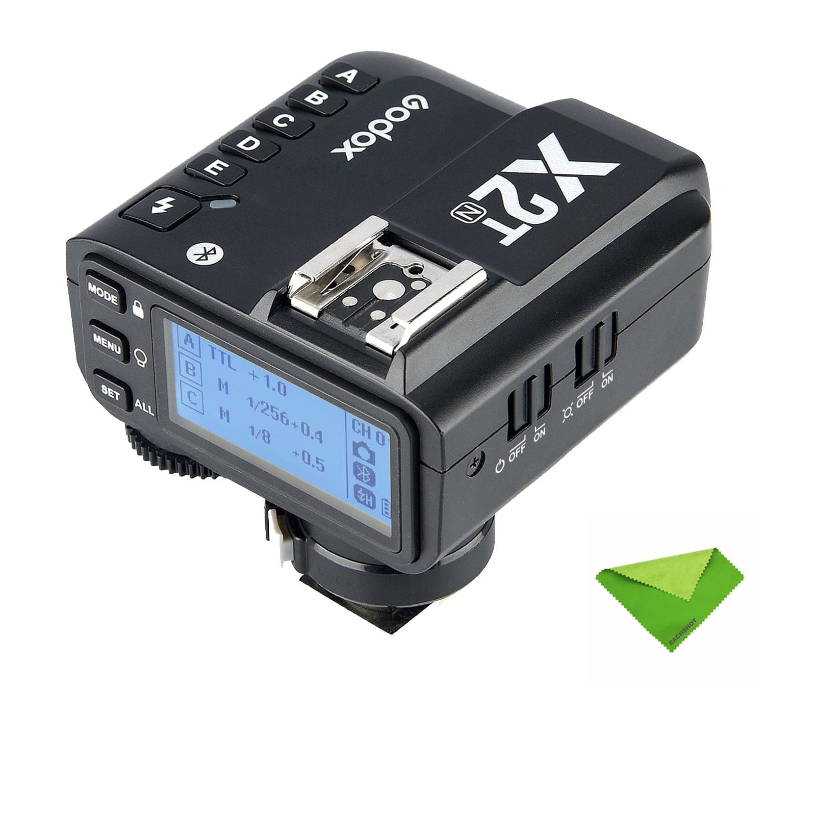 GODOX X2T-N TTL Wireless Flash Trigger for Nikon, Bluetooth Connection Supports iOS/Android App Contoller, 1/8000s HSS, TCM Function, 5 Separate Group Buttons X1T Upgrade Version