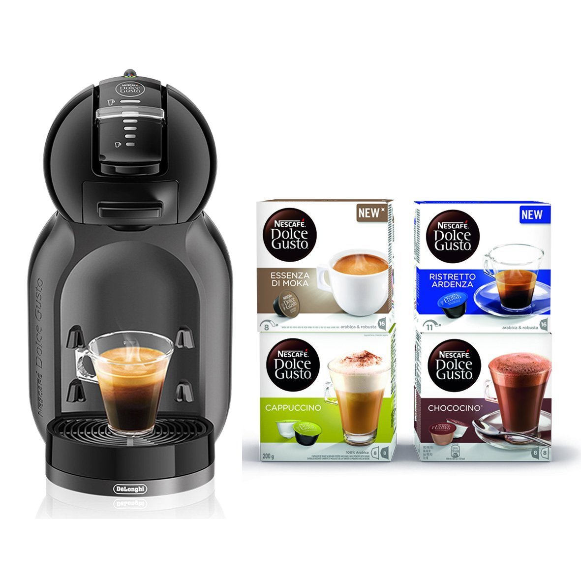 NESCAFÉ DOLCE GUSTO MINI ME EDG305.BG con 64 capsule in omaggio