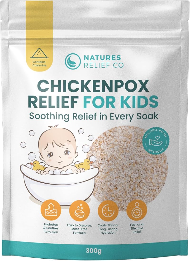 Natures Relief Co Chickenpox Relief Oat Bath 300g Colloidal Oats Calamine UK