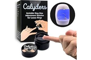 Ring Sizers for Loose Rings, Calyders Upgraded Ring Size Adjuster Magic UV Resin & Professional UV Lamp, Ultimate Solution for Any Ring Size with Easy Application and Removal