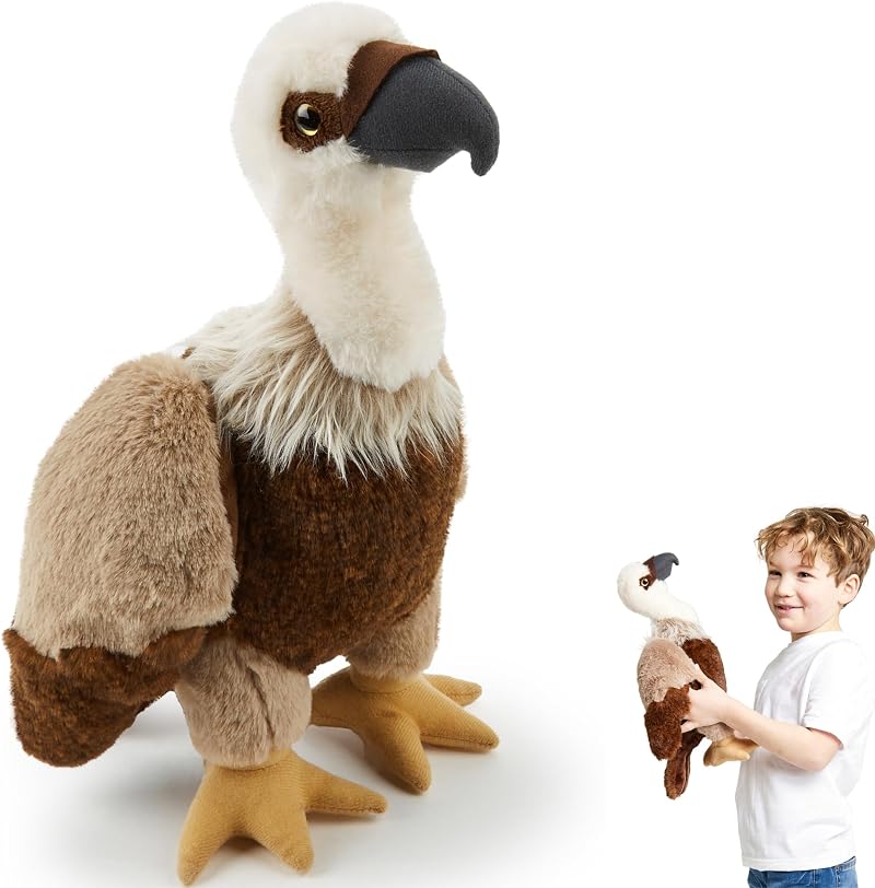 Zappi Co Vulture Plush Toy 36cm Child Friendly Eco Friendly Stuffed Animal