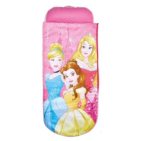 Disney Princesas Cama Hinchable y Saco de Dormir 2 en 5, Poliéster ...