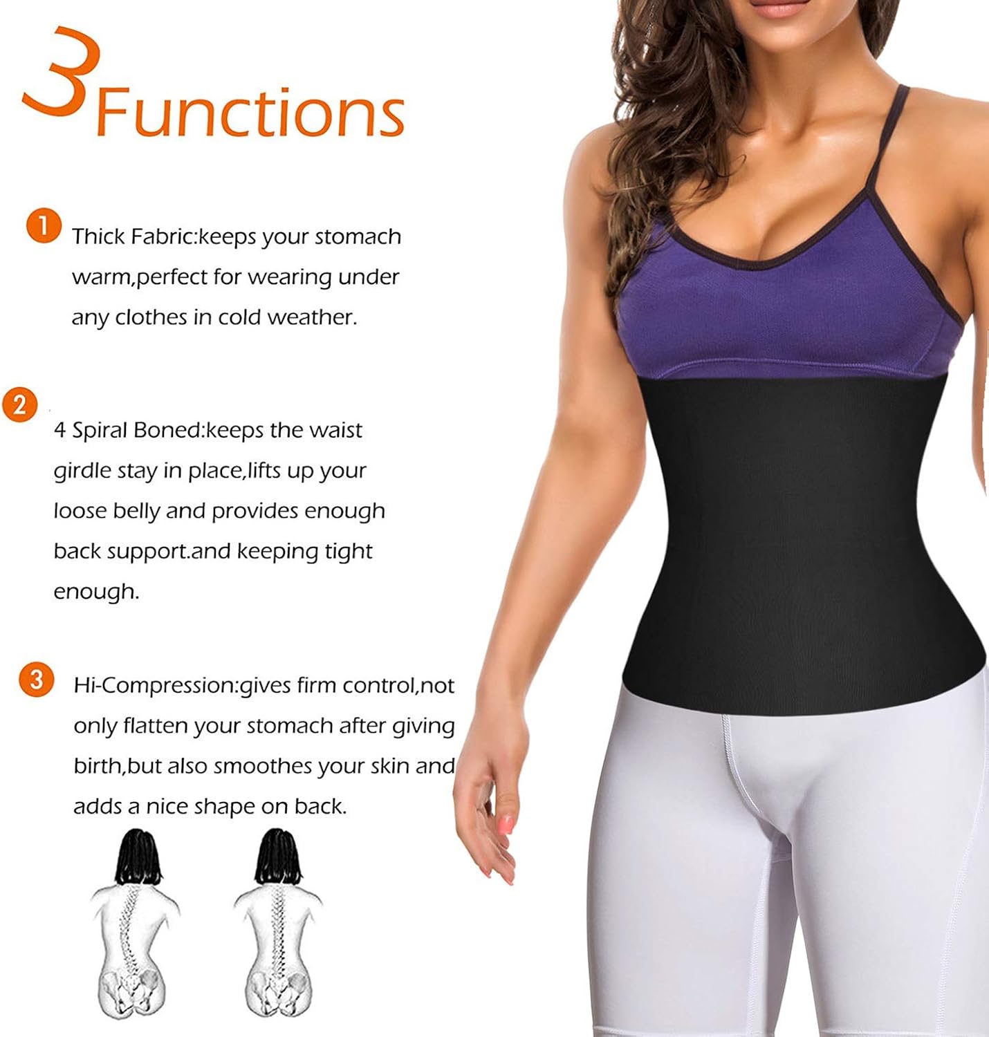 LODAY 2 in 1 Postpartum Recovery Belt, Body Wraps Works for Tighten Loose Skin at  Women’s Clothing store