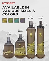 UTOBEST 200ml Soft Flask, 2 Pack Flexible TPU