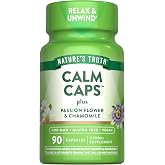 Nature's Truth Calm Caps | 90 Capsules | with Passion Flower and Chamomile | Vegan, Non-GMO &amp; Gluten Free Supplement