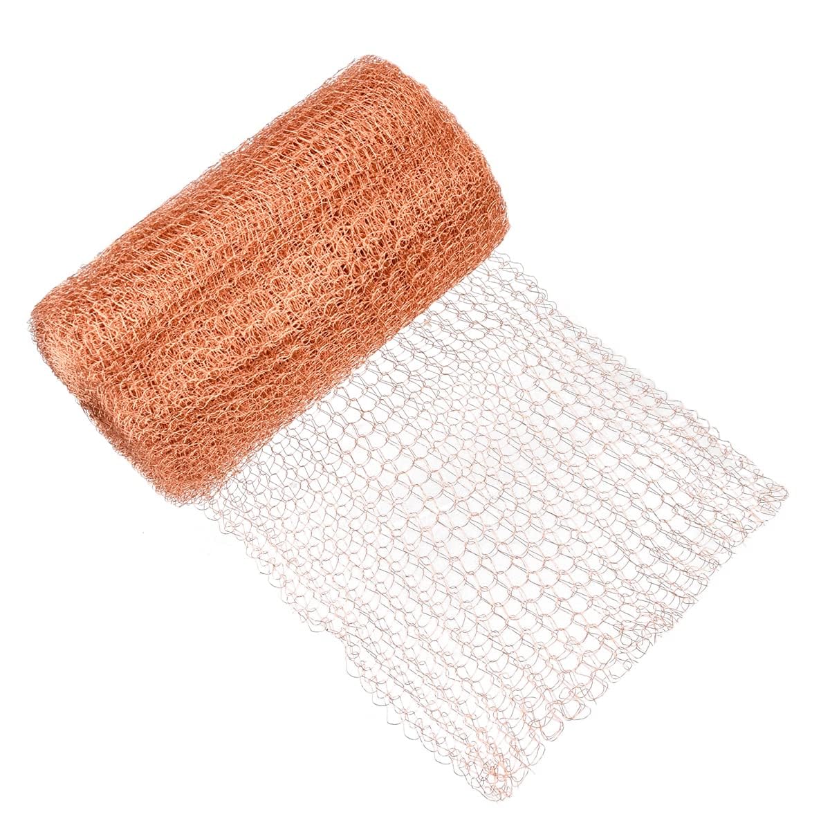 OctBird Pure Copper Mesh Rodent Pest Control - 5" X 30 Feet Pest Snail Stopper Mesh Rodent Mesh Control Garden Slug Mesh Feet Fine Wire Mesh Roll Pest Control,Copper Fill Fabric for Indoors,Garden