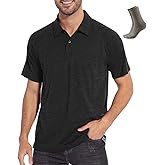 MERINNOVATION Merino Wool Polo Shirt Men - 100% Merino Wool Shirts for Men Anti-Odor Short Sleeve Wicking Base Layer Polo