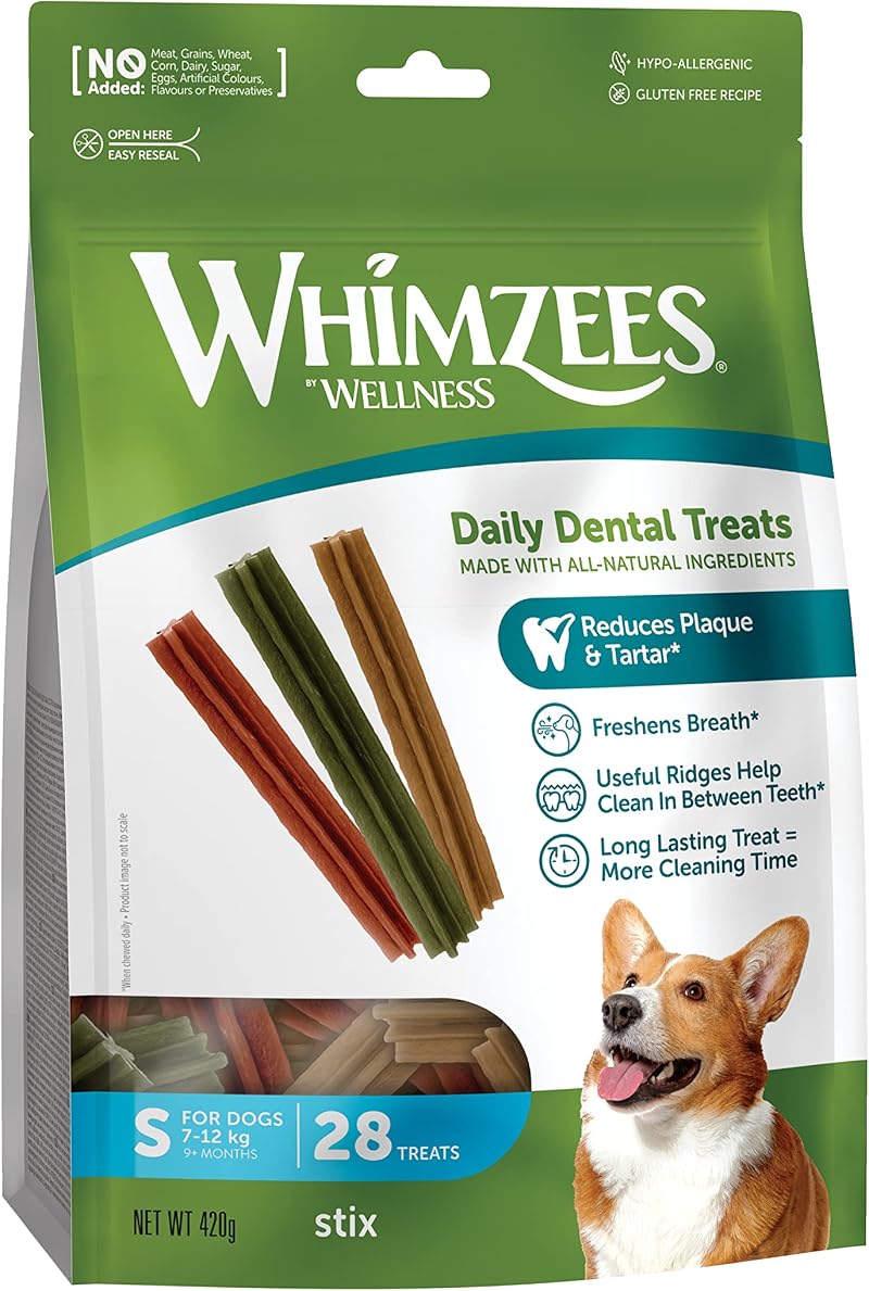 WHIMZEES By Wellness Stix S Natural Grain-Free Dog Chews 28 Pieces Small
