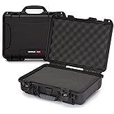 NANUK 910 Hard Case with Customizable Cubed Foam, IP67 Waterproof, Dustproof and Impact Resistant, 14.3” x 11.1” x 4.7”, Rugged Construction for Ultimate Protection, Made in Canada – Black