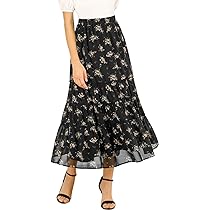 スカート [Average Attitude] Sheer Floral Skirt Amazon.com: Allegra K Women's Printed Skirt 2025 Weekend