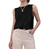 TOPYOGAS Womens Sweater Vest Knit Summer Crew Neck Lightweight Pullover Casual Tank Tops