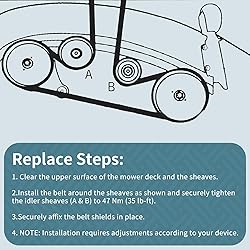 5/8 x 138'' Mower Deck Belt Replace for Cub Cadet