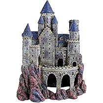 Penn-Plax Wizard's Castle Aquarium Decoration Hand Painted with