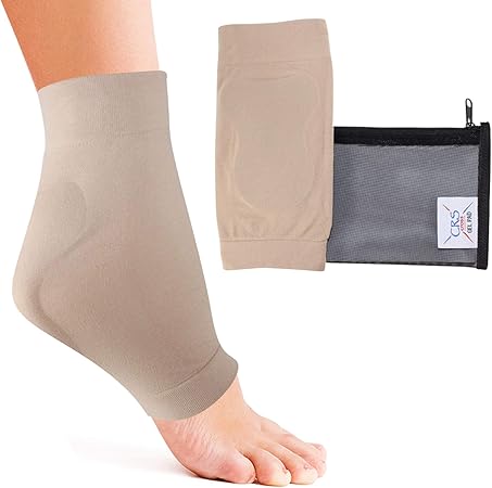 Crs Cross Achille Talon Manche Chaussette En Gel De Compression Rembourre De Qualite Superieure Pour Coussin Et Protection Des Chocs Haglunds Tendinites D Achille Et Bursite Taille Unique Amazon Fr Hygiasne Et Soins Du Corps