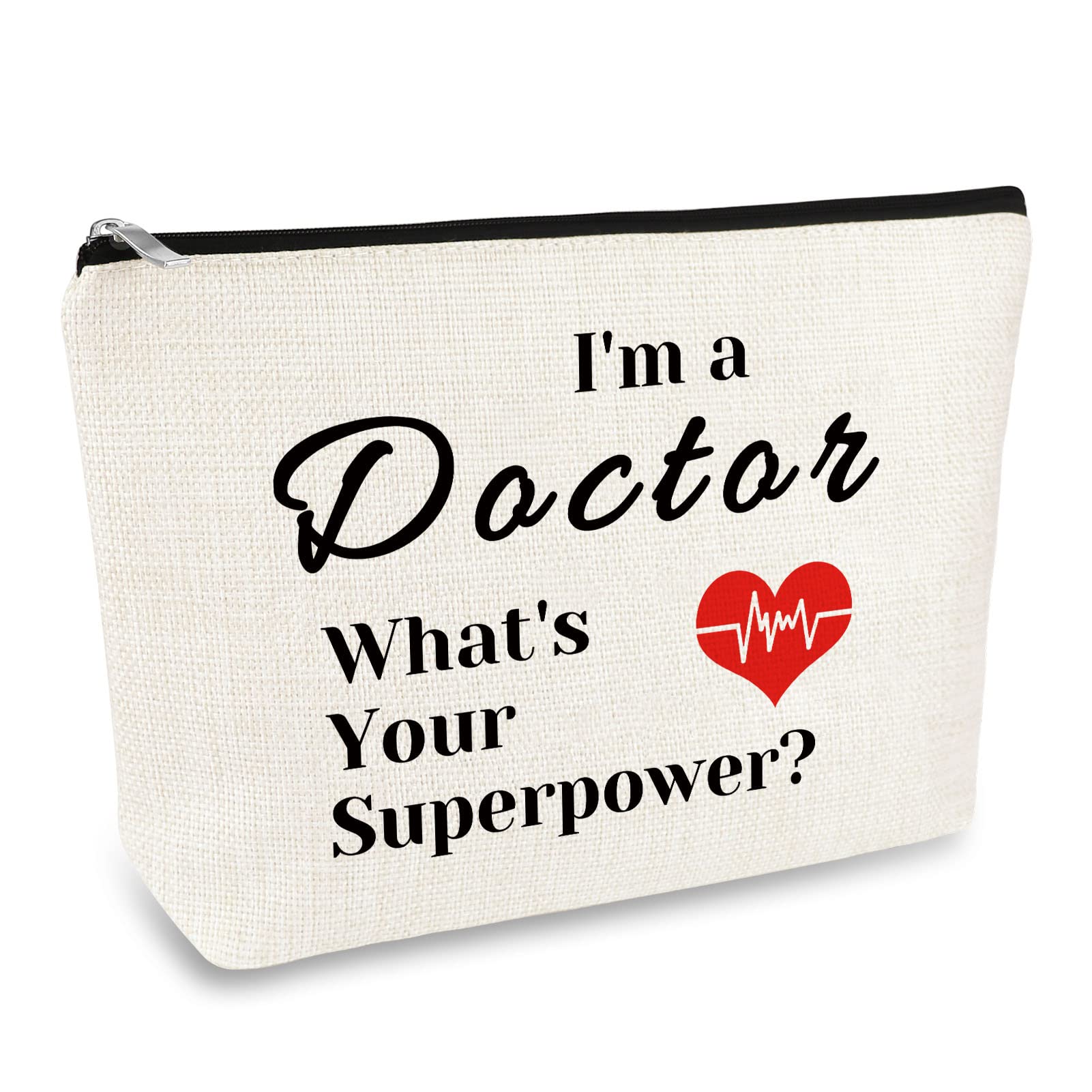 Doctor Gifts for Women Makeup Bag Doctors Appreciation Gifts Cosmetic Bag Christmas Birthday Graduation Gift for Medical Doctor Doctors Thank You Gift Retirement Present Travel Toiletry Pouch