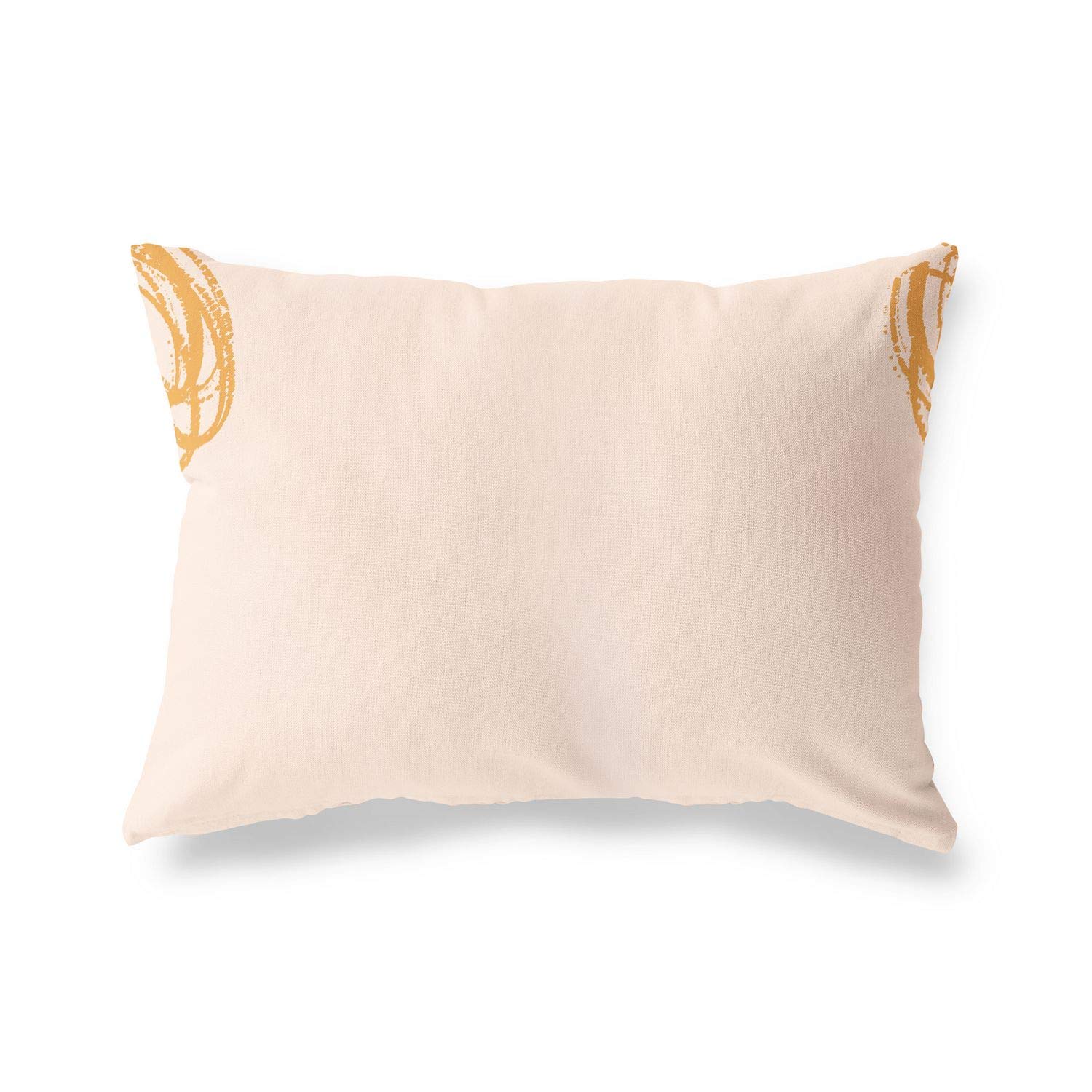 BonaMaison Decorative Cushion Cover, Orange-Off White Throw Pillow Covers, Home Decorative Pillowcases for Livingroom, Sofa, Bedroom, Size: 45X60 Cm - Designed and Manufactured in Turkey