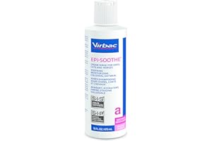 Virbac Epi-Soothe Cream Rinse Pet Conditioner For Dogs, Cats & Horses (16 oz) - For Dry or Sensitive Skin