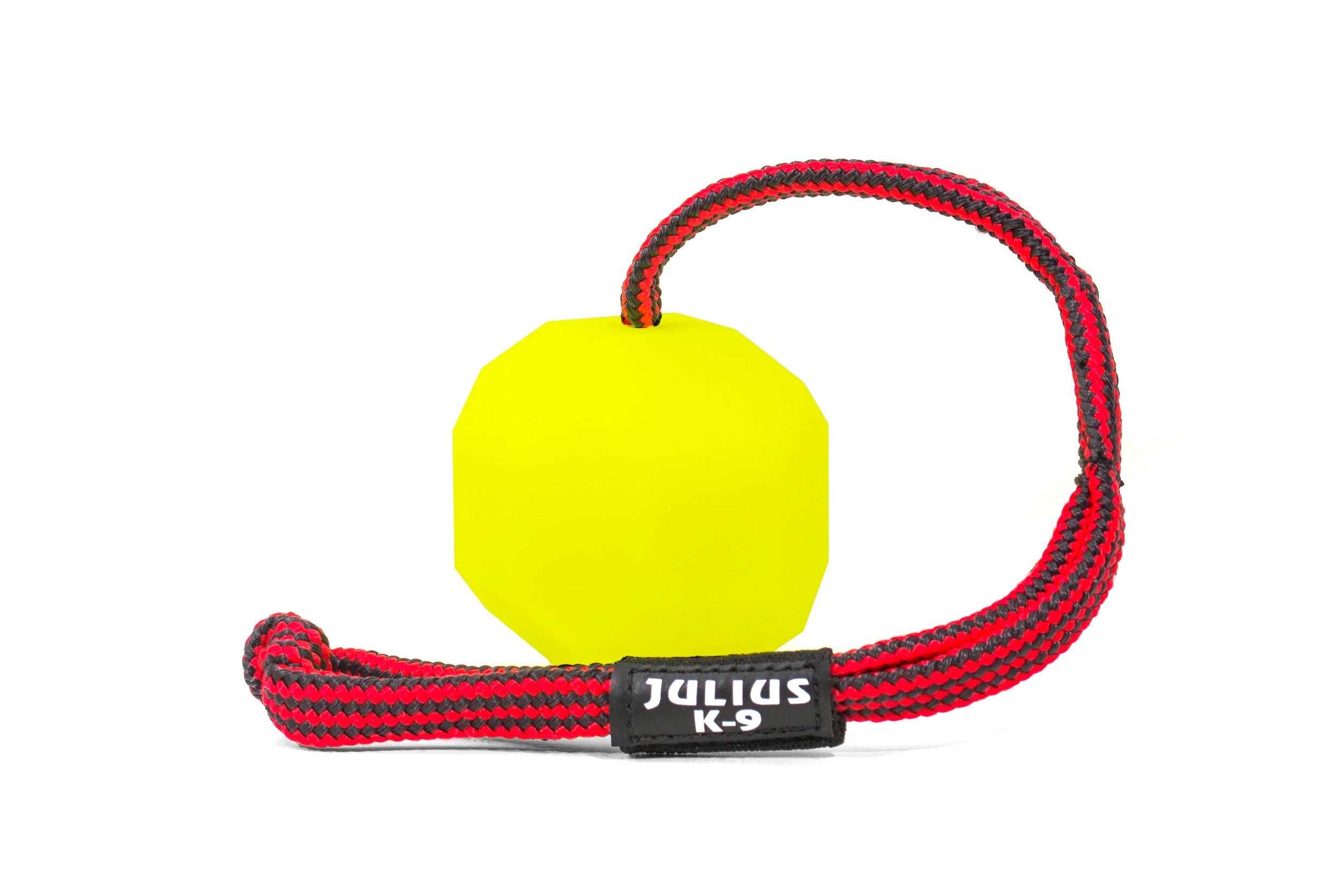 Julius-K9 IDC Neon Fluorescent Ball with String, 60 mm, Neon - Hard version