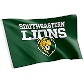 Desert Cactus Southeastern Louisiana University SLU Flag - 3 x 5 Feet Lions Banner, Indoor/Outdoor Durable Fabric, 100% Polyester Design (Style 3a)