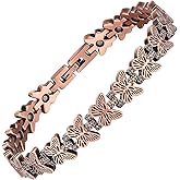 BioMag 99.99% Copper Bracelets for Women, Magnetic Bracelets with 3500 Gauss Neodymium Magnets with Adjustable Sizing Tool & Jewelry Box