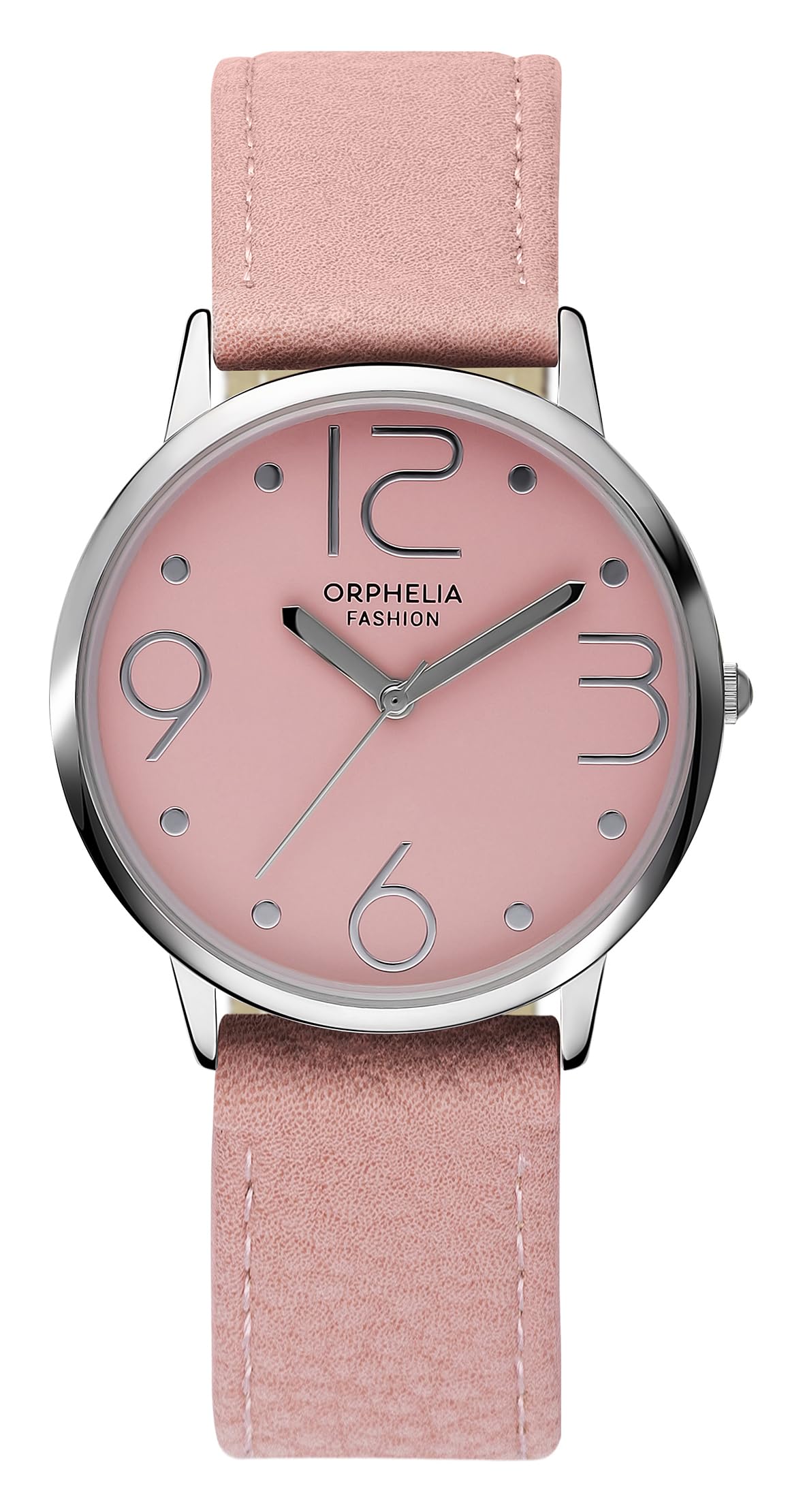 Orphelia Fashion Womens Analogue Watch Oblivious with Leather Strap,Pink