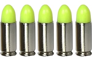 S.T. ACTION PRO INC. ST Action Pro 9mm Dummy Rounds –5 Pack Inert Training Ammunition for Dry Fire, Malfunction Drills & Classroom Use – Nickel Casing, UV Reactive, Veteran-Owned, Assembled in USA – Safe & Reusable