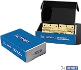 XFORT 3 Inch Polished Brass Ball Bearing Hinges 75mm 1.5 Pair view 7