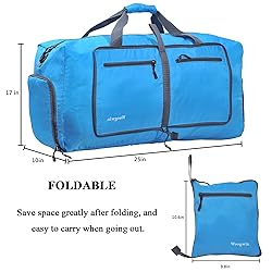 Woogwin Travel Duffel Bag Large Foldable Waterproof