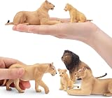 toymany 6Pcs Realistic Lion Figures Lion Cubs Educational Toy Set view 2