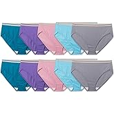 Fruit of the Loom womens Eversoft Cotton Underwear Multipacks, Tag Free & Breathable, Available in Plus Size