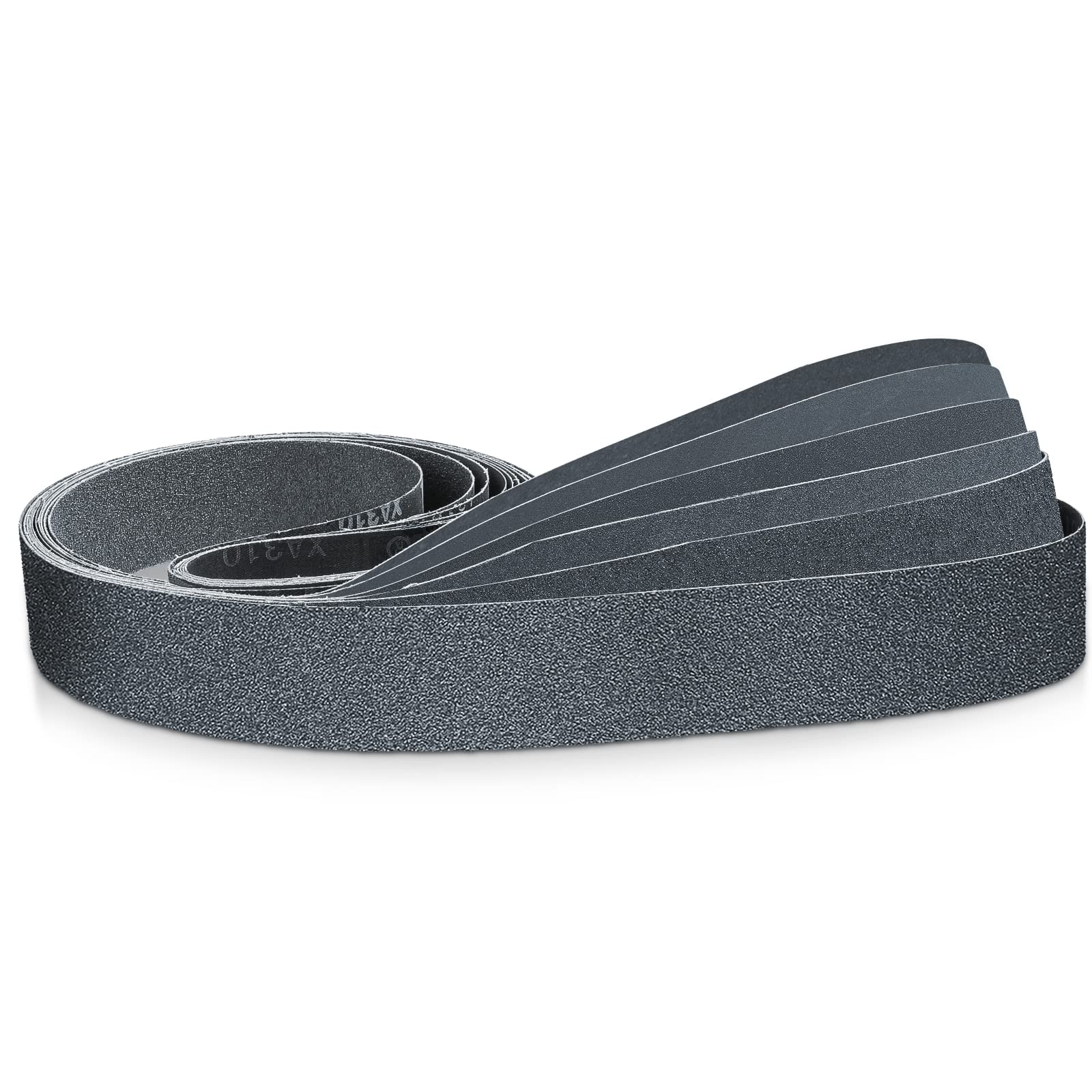 Sruhrak Sanding Belts 50 x 2000 mm - 6 Pieces 1 x 60/120/240/400/600/800 Grit Silicon Carbide Sanding Belts for Polishing and Rust Removal of Metal (50X2000MM)