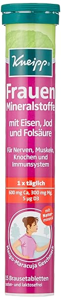 Kneipp Frauen Mineralstoffe 15 Brausetabletten, 1er Pack (1 x 94 g Packung)
