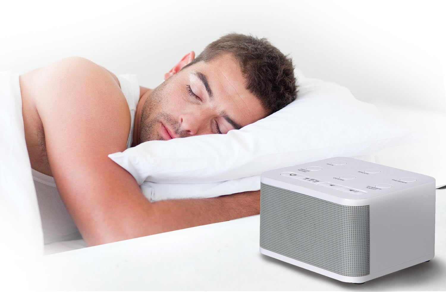 Big Red Rooster 6 Sound White Noise Machine | Sound Machine for Sleeping | Portable White Noise Machine for Office Privacy | Travel Sound Machine Baby | Plug in Or Battery Operated: Health & Personal Care