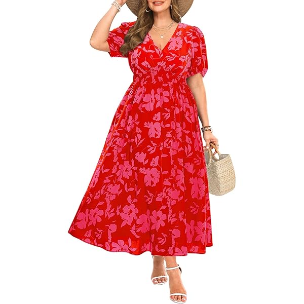 Max Studio Women's Elbow Length Sleeve Print Tiered Maxi Dress,  Rosewood/Cerise New Floral Paisley Band, Large at Amazon Women's Clothing  store
