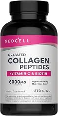 NeoCell Collagen Peptides Pills | 270 Caplets | with Vitamin C and Biotin | Grass Fed Bovine | Hair, Skin, & Nails | for Wome