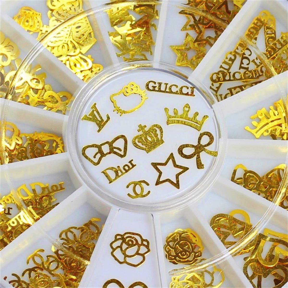 LONGQI Nail Sticker with Box Art Stickers DIY Nail Decoration Tools