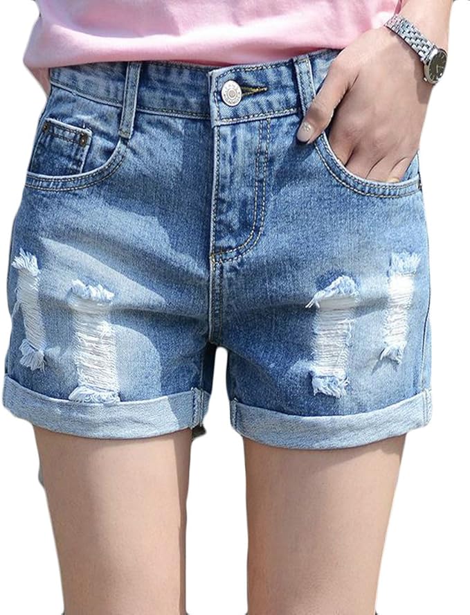 baggy denim shorts women