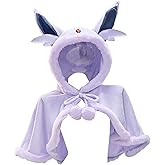 Mobbunny Anime Derivative Plush Cloak Adult Hooded Cape Sexy Fluffy Cosplay Costume Purple One Size Halloween Christmas