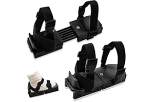 VOCCOS Upgraded Toddler Ice Skates Adjustable Ice Skating Shoes with 3Pcs Hook and Loop Fastener Clip on Straps Kids Ice Skates Double Runner for Girls Boys Children Baby Beginner Junior Skater Training